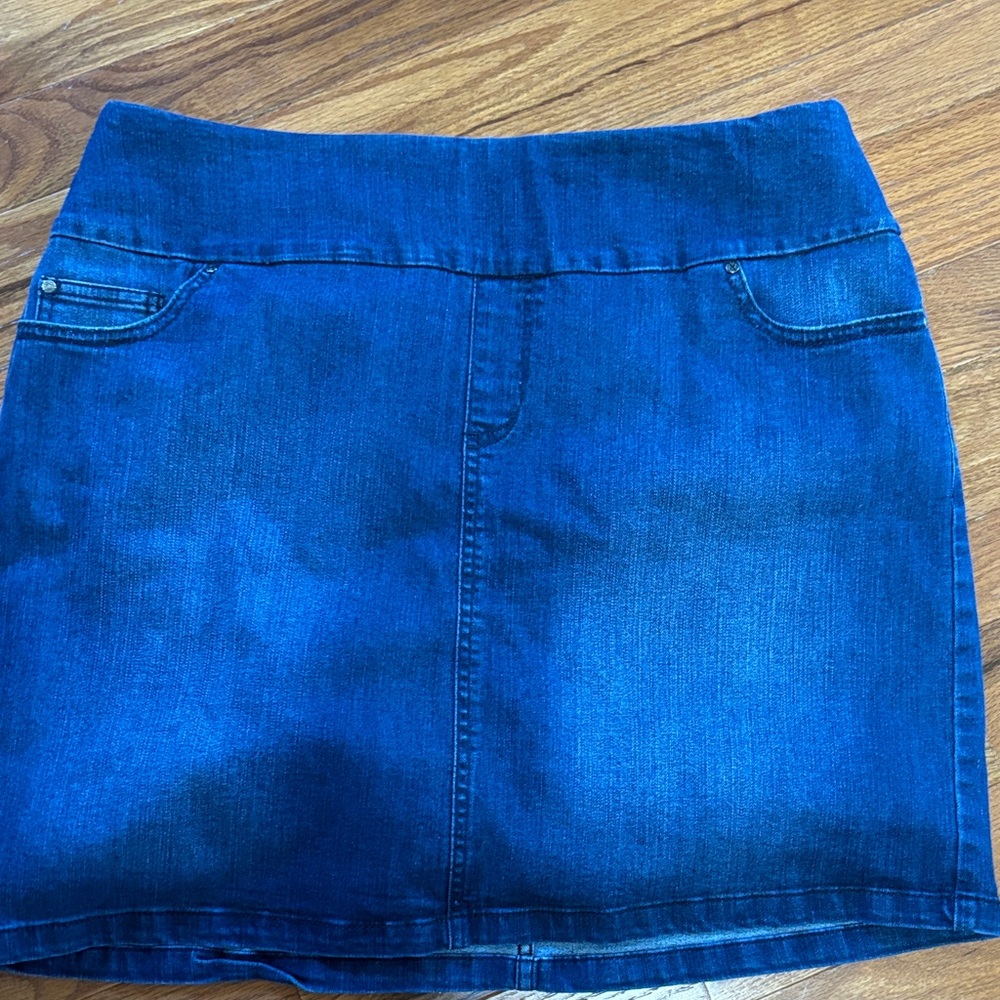 Elegant Indigo Pencil Skirt